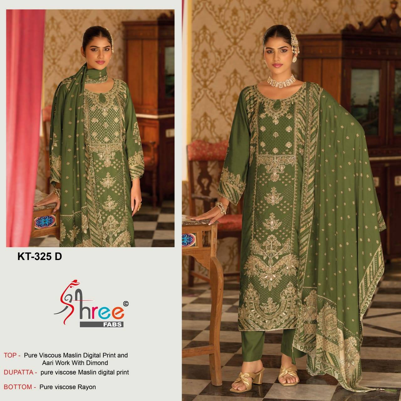 Shree Kt 325 A To D Designer Salwar Kameez manufacturers in Mumbai